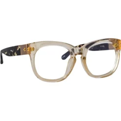 Linda Farrow - Jenson D-Frame Optical Glasses in Ash - LFL1384C5OPT - Linda Farrow Eyewear - Avvenice