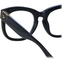 Linda Farrow - Jenson D-Frame Optical Glasses in Black (Men’s) - LFL1384C3OPTT - Linda Farrow Eyewear - Avvenice