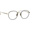 Linda Farrow - Jules Oval Optical Glasses in Light Gold Brown - LFL1233C4OPT - Linda Farrow Eyewear - Avvenice