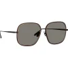 Linda Farrow - Juliana Oversized Sunglasses in Nickel - LFL1394C1SUN - Linda Farrow Eyewear - Avvenice