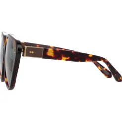 Linda Farrow - Katia Cat Eye Sunglasses in Tortoiseshell - LFL1417C3SUN - Linda Farrow Eyewear - Avvenice