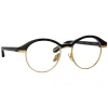 Linda Farrow - Keen Oval Optical Frame in Black - LFL1453C1OPT - Linda Farrow Eyewear - Avvenice
