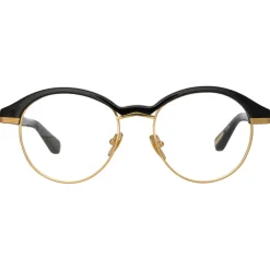 Linda Farrow - Keen Oval Optical Frame in Black - LFL1453C1OPT - Linda Farrow Eyewear - Avvenice