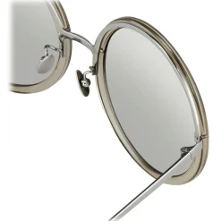 Linda Farrow - Kew Round Sunglasses in Truffle - LFL457C12SUN - Linda Farrow Eyewear - Avvenice