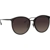 Linda Farrow - Kings Oval Sunglasses in Matt Black - LFL747C30SUN - Linda Farrow Eyewear - Avvenice