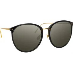 Linda Farrow - Kings Oversized Sunglasses in Black - LFLC747C1SUN - Linda Farrow Eyewear - Avvenice