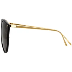 Linda Farrow - Kings Oversized Sunglasses in Black - LFLC747C1SUN - Linda Farrow Eyewear - Avvenice