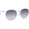 Linda Farrow - Kings Oversized Sunglasses in White - LFL747C4SUN - Linda Farrow Eyewear - Avvenice