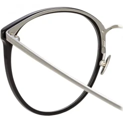 Linda Farrow - Kings Oversized Optical Glasses in Black - LFL747C8OPT - Linda Farrow Eyewear - Avvenice