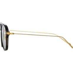Linda Farrow - Lane Square Optical Frame in Black (Asian Fit) - Linda Farrow Eyewear - Avvenice