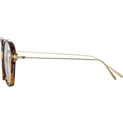 Linda Farrow - Lane Square Optical Frame in Tortoiseshell (Asian Fit) - Linda Farrow Eyewear - Avvenice