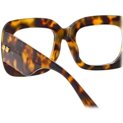 Linda Farrow - Lavinia Rectangular Optical Glasses in Tortoiseshell - LFL995C7OPT - Linda Farrow Eyewear - Avvenice