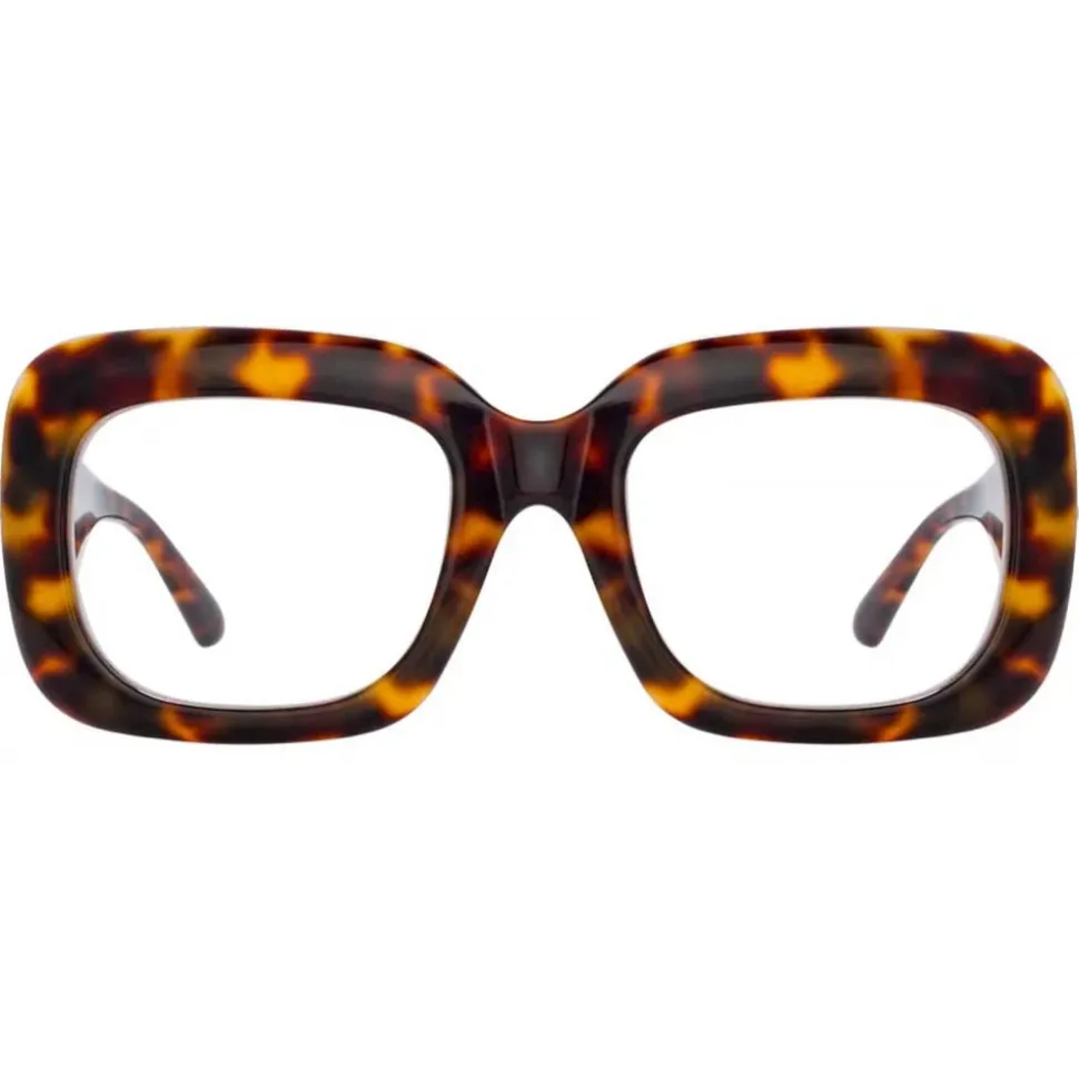 Linda Farrow - Lavinia Rectangular Optical Glasses in Tortoiseshell - LFL995C7OPT - Linda Farrow Eyewear - Avvenice