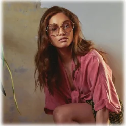 Linda Farrow - Leif Oversized Sunglasses in Rose Gold Brown - LFL1148C3SUN - Linda Farrow Eyewear - Avvenice