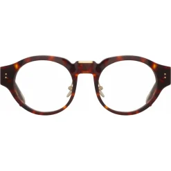 Linda Farrow - Leon Angular Optical Glasses in Tortoiseshell - LFL1324C2OPT - Linda Farrow Eyewear - Avvenice