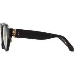 Linda Farrow - Leon Angular Optical Glasses in Black - LFL1324C1OPT - Linda Farrow Eyewear - Avvenice