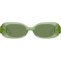 Linda Farrow - LF x Nima Benati The Lola Sunglasses in Translucent Green Gemstone - Avvenice