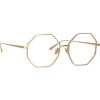 Linda Farrow - Lianas Hexagon Optical Glasses in Rose Gold - LFL1253C6OPT - Linda Farrow Eyewear - Avvenice