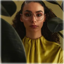 Linda Farrow - Lianas Hexagon Optical Glasses in Rose Gold - LFL1253C6OPT - Linda Farrow Eyewear - Avvenice