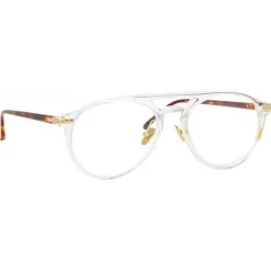 Linda Farrow - Linear Ando A Aviator Optical Glasses in Clear - LF23AC4OPT - Linda Farrow Eyewear - Avvenice
