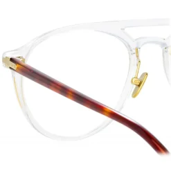 Linda Farrow - Linear Ando A Aviator Optical Glasses in Clear - LF23AC4OPT - Linda Farrow Eyewear - Avvenice