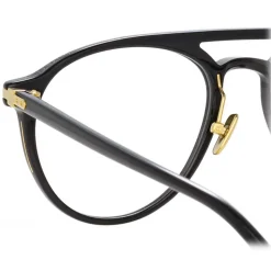 Linda Farrow - Linear Ando A Aviator Optical Glasses in Black - LF23AC1OPT - Linda Farrow Eyewear - Avvenice
