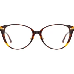 Linda Farrow - Linear Arch A Cat Eye Optical Glasses in Tortoiseshell - LF26AC2OPT - Linda Farrow Eyewear - Avvenice