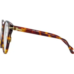 Linda Farrow - Linear Arch A Cat Eye Optical Glasses in Tortoiseshell - LF26AC2OPT - Linda Farrow Eyewear - Avvenice