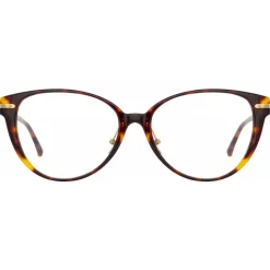 Linda Farrow - Linear Arch Cat Eye Optical Glasses in Tortoiseshell - LF26C2OPT - Linda Farrow Eyewear - Avvenice