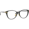 Linda Farrow - Linear Arch A Cat Eye Optical Glasses in Black - LF26AC1OPT - Linda Farrow Eyewear - Avvenice