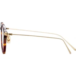 Linda Farrow - Linear Arris Oval Optical Glasses in Tortoiseshell - LF06C3OPT - Linda Farrow Eyewear - Avvenice