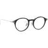 Linda Farrow - Linear Arris A Oval Optical Glasses in Black - LF06AC2OPT - Linda Farrow Eyewear - Avvenice