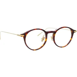 Linda Farrow - Linear Arris A Oval Optical Glasses in Tortoiseshell - LF06AC3OPT - Linda Farrow Eyewear - Avvenice