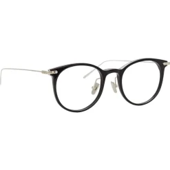 Linda Farrow - Linear Childs A D-Frame Optical Glasses in Black - LF03AC2OPT - Linda Farrow Eyewear - Avvenice