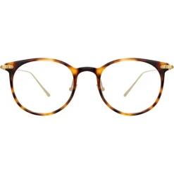Linda Farrow - Linear Childs D-Frame Optical Glasses in Tortoiseshell - LF03C9OPT - Linda Farrow Eyewear - Avvenice