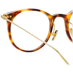 Linda Farrow - Linear Childs A D-Frame Optical Glasses in Tortoiseshell - LF03AC9OPT - Linda Farrow Eyewear - Avvenice
