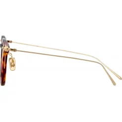 Linda Farrow - Linear Childs D-Frame Optical Glasses in Dark Tortoishell - LF03C3OPT - Linda Farrow Eyewear - Avvenice
