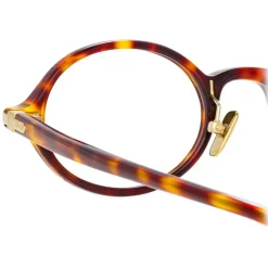 Linda Farrow - Linear Eaves A Oval Optical Glasses in Tortoiseshell - LF11AC2OPT - Linda Farrow Eyewear - Avvenice