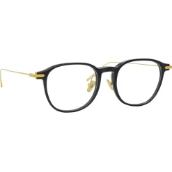 Linda Farrow - Linear Meier A D-Frame Optical Glasses in Black - LF16AC1OPT - Linda Farrow Eyewear - Avvenice