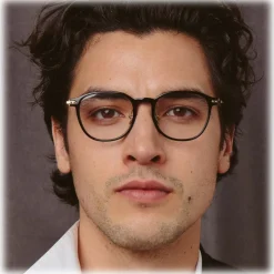 Linda Farrow - Linear Meier A D-Frame Optical Glasses in Black - LF16AC1OPT - Linda Farrow Eyewear - Avvenice