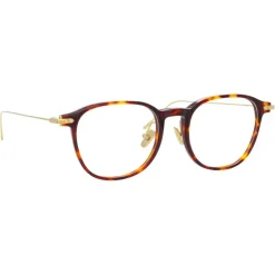 Linda Farrow - Linear Meier D-Frame Optical Glasses in Tortoiseshell - LF16C3OPT - Linda Farrow Eyewear - Avvenice