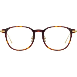 Linda Farrow - Linear Meier D-Frame Optical Glasses in Tortoiseshell - LF16C3OPT - Linda Farrow Eyewear - Avvenice