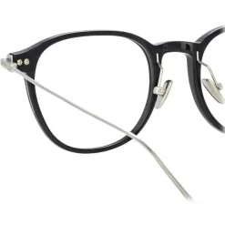 Linda Farrow - Linear Meier D-Frame Optical Glasses in Black - LF16C2OPT - Linda Farrow Eyewear - Avvenice