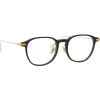 Linda Farrow - Linear Meier D-Frame Optical Glasses in Black - LF16C1OPT - Linda Farrow Eyewear - Avvenice