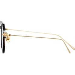 Linda Farrow - Linear Wren Angular Optical Glasses in Black - LF05C1OPT - Linda Farrow Eyewear - Avvenice