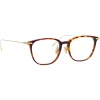 Linda Farrow - Linear Wright A Rectangular Optical Glasses in Tortoiseshell - LF07AC3OPT - Linda Farrow Eyewear - Avvenice