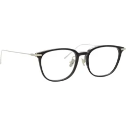 Linda Farrow - Linear Wright Rectangular Optical Glasses in Black - LF07C2OPT - Linda Farrow Eyewear - Avvenice