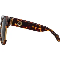 Linda Farrow - Lomas D-Frame Sunglasses in Tortoiseshell - LFL1438C2SUN - Linda Farrow Eyewear - Avvenice