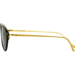 Linda Farrow - Lucy Cat Eye Sunglasses in Black - LFL1086C1SUN - Linda Farrow Eyewear - Avvenice