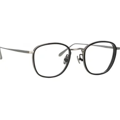 Linda Farrow - Maco Squared Optical Glasses in White Gold - LFL1220C2OPT - Linda Farrow Eyewear - Avvenice